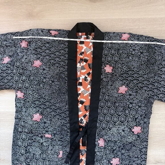 Reversible Hanten Jacket Women 154-162cm Quick-Dry Traditional Chore Warm Padded - Picture 7 of 15